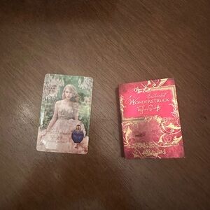 Taylor Swift wonderstruck sample and scented tattoo